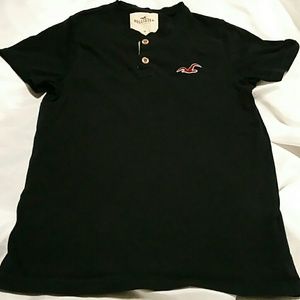 Navy Blue Hollister Shirt Size Medium